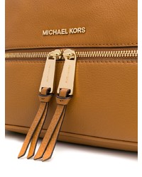 Женский табачный кожаный рюкзак от MICHAEL Michael Kors