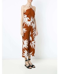 Табачный комбинезон с принтом от Andrea Marques