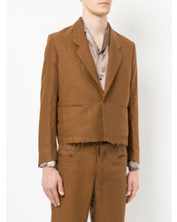 Мужской табачный льняной пиджак от SASQUATCHfabrix.