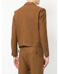Мужской табачный льняной пиджак от SASQUATCHfabrix.