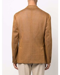 Мужской табачный пиджак с принтом от Lardini