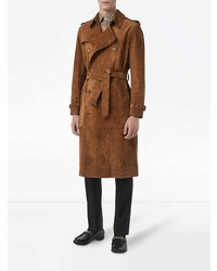 Мужской табачный плащ от Burberry