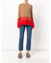 Женский табачный свитер из мохера от Etro