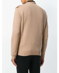 Мужской табачный свитер с круглым вырезом от Stella McCartney