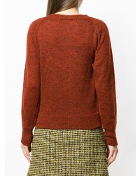 Женский табачный свитер с круглым вырезом от Missoni