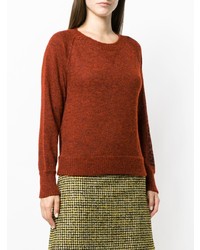 Женский табачный свитер с круглым вырезом от Missoni