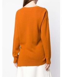 Женский табачный свитер с круглым вырезом от Sies Marjan