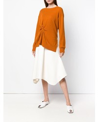 Женский табачный свитер с круглым вырезом от Sies Marjan