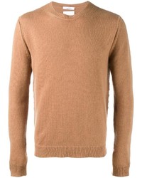 Мужской табачный свитер с круглым вырезом от Valentino