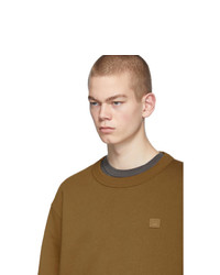 Мужской табачный свитшот от Acne Studios