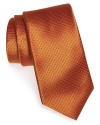 Табачный шелковый галстук