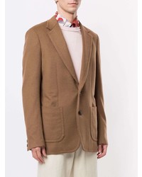 Мужской табачный шерстяной пиджак от Kolor