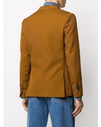 Мужской табачный шерстяной пиджак от Ami Paris