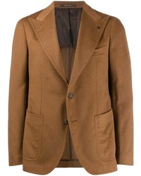 Мужской табачный шерстяной пиджак от Tagliatore
