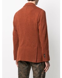 Мужской табачный шерстяной пиджак от Etro