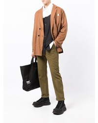 Мужской табачный шерстяной пиджак от Yoshiokubo