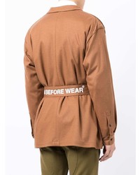 Мужской табачный шерстяной пиджак от Yoshiokubo