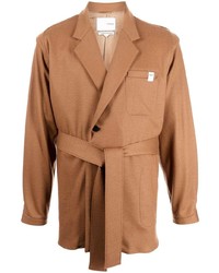 Мужской табачный шерстяной пиджак от Yoshiokubo