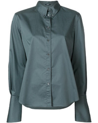 Темно-бирюзовая блузка от Jil Sander Navy