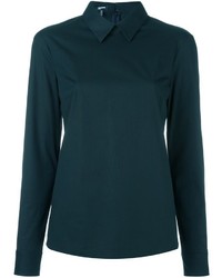 Темно-бирюзовая блузка от Jil Sander Navy