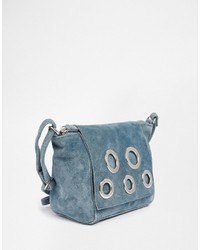 Женская темно-бирюзовая замшевая сумка от Asos