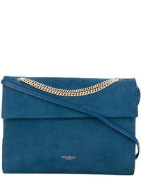 Женская темно-бирюзовая замшевая сумка от Nina Ricci
