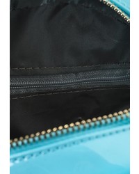 Темно-бирюзовая кожаная сумка через плечо от Kawaii Factory