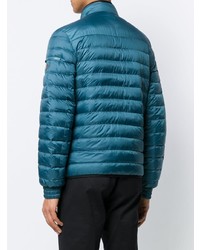 Мужская темно-бирюзовая куртка-пуховик от Prada
