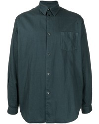 Мужская темно-бирюзовая рубашка с длинным рукавом от UNDERCOVE
