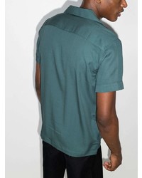 Мужская темно-бирюзовая рубашка с коротким рукавом от Frescobol Carioca