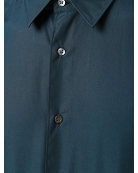 Мужская темно-бирюзовая рубашка от Aspesi