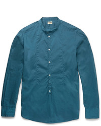 Мужская темно-бирюзовая рубашка от Massimo Alba