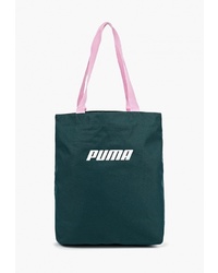 Женская темно-бирюзовая спортивная сумка из плотной ткани от Puma