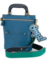 Женская темно-бирюзовая сумка от Anya Hindmarch