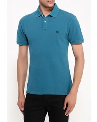 Мужская темно-бирюзовая футболка-поло от Billabong