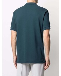 Мужская темно-бирюзовая футболка-поло от PS Paul Smith