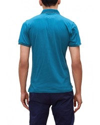 Мужская темно-бирюзовая футболка-поло от s.Oliver