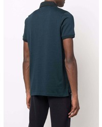 Мужская темно-бирюзовая футболка-поло от Tommy Hilfiger