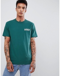 Мужская темно-бирюзовая футболка с круглым вырезом с принтом от LEVIS SKATEBOARDING