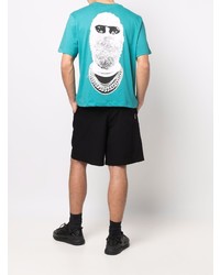 Мужская темно-бирюзовая футболка с круглым вырезом от Ih Nom Uh Nit