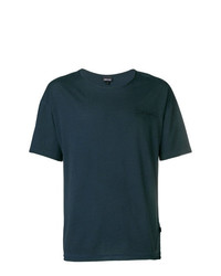 Мужская темно-бирюзовая футболка с круглым вырезом от Just Cavalli