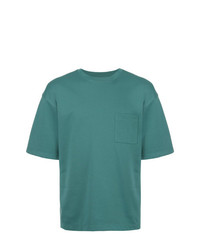 Мужская темно-бирюзовая футболка с круглым вырезом от Monkey Time