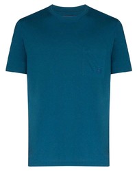 Мужская темно-бирюзовая футболка с круглым вырезом от Vilebrequin