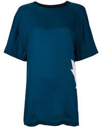 Женская темно-бирюзовая футболка с принтом от Dsquared2