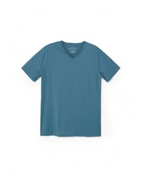 Мужская темно-бирюзовая футболка от Mango Man