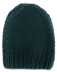 Женская темно-бирюзовая шапка от MM6 MAISON MARGIELA