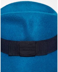 Женская темно-бирюзовая шерстяная шляпа от Catarzi