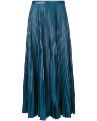 Темно-бирюзовая юбка со складками от Golden Goose Deluxe Brand