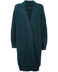 Женское темно-бирюзовое пальто из мохера от By Malene Birger