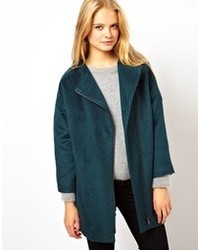 Женское темно-бирюзовое пальто от Asos